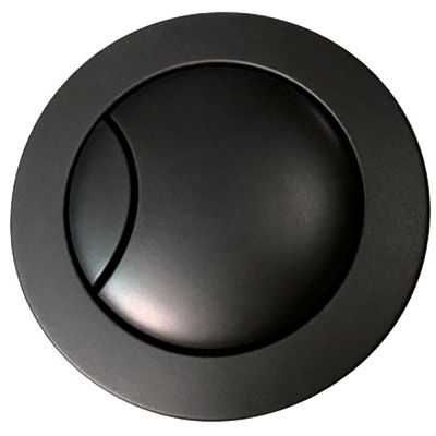 Black Flush Plate - Round